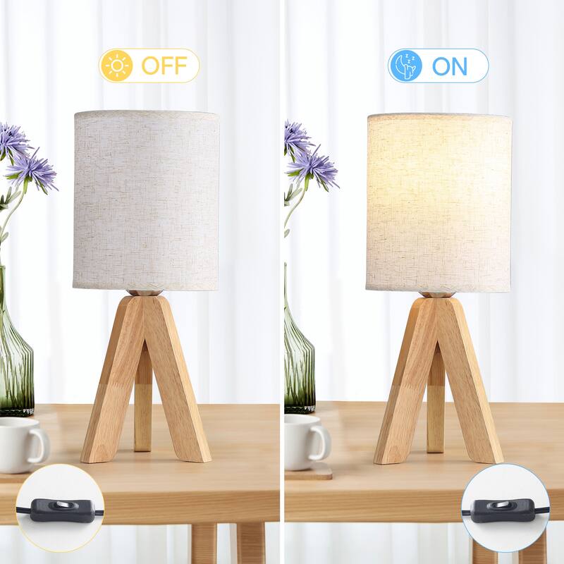 Sofucor 15 inch Table Lamp with LED Light and USB Ports