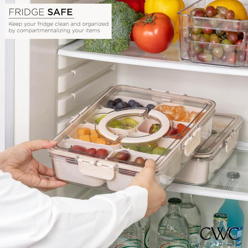 COOK WITH COLOR Snackle Box for Kids Lunch Box and Snack Container