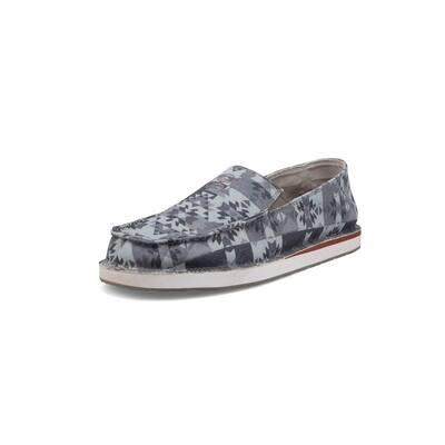 HOOey Casual Shoes Mens Loper Slip On Fabric Gray Multi MHYCL02
