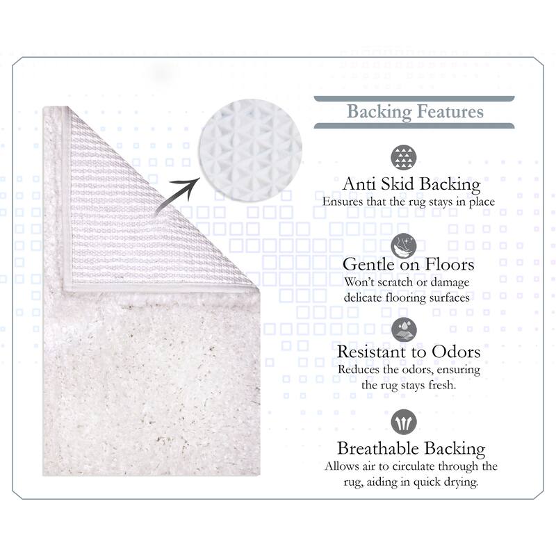 Element Plush Bathroom Rugs Quick-Dry Bathroom Mat, Washable & Absorbent Bath Rugs