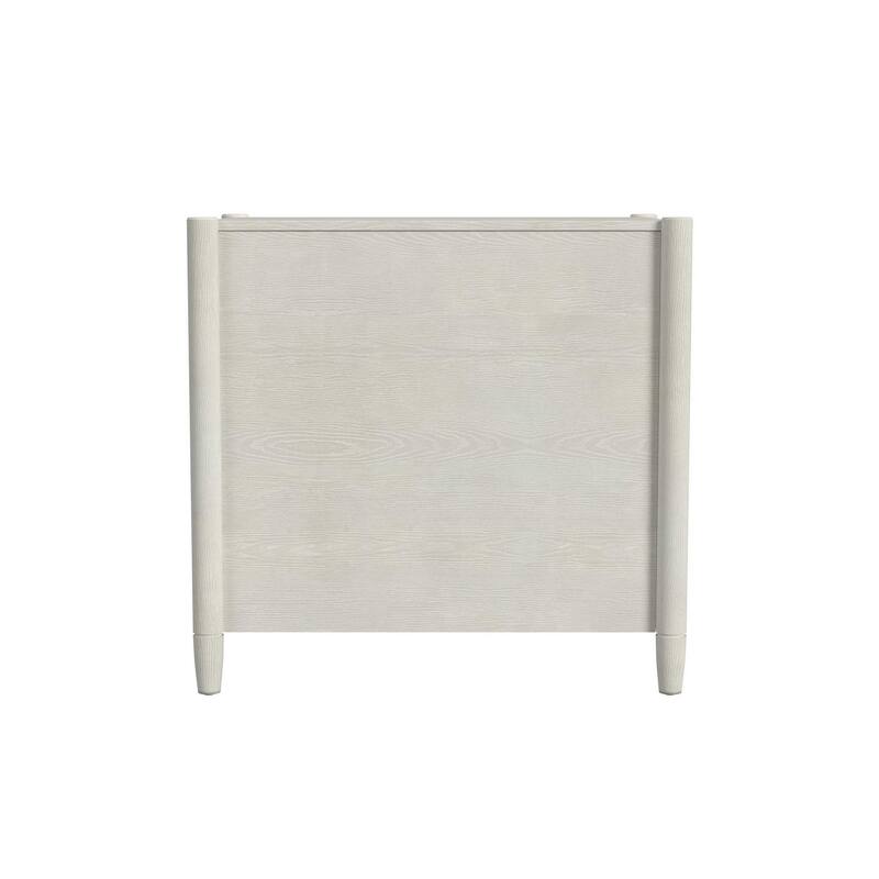 Modern Wood Lateral File, Office Storage File Drawer, Locking Drawer, Fully Assembled, White