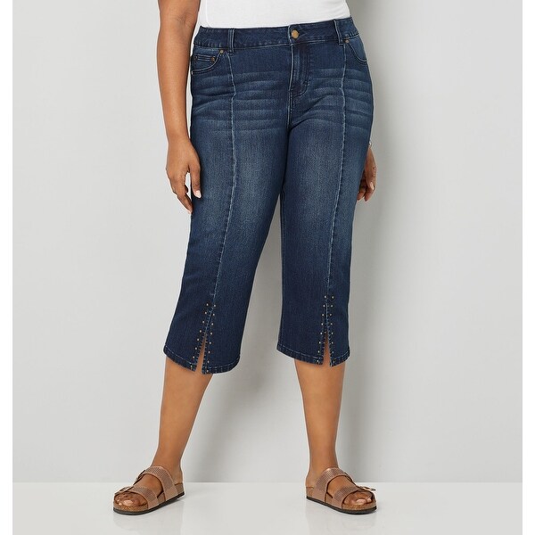 avenue denim capris