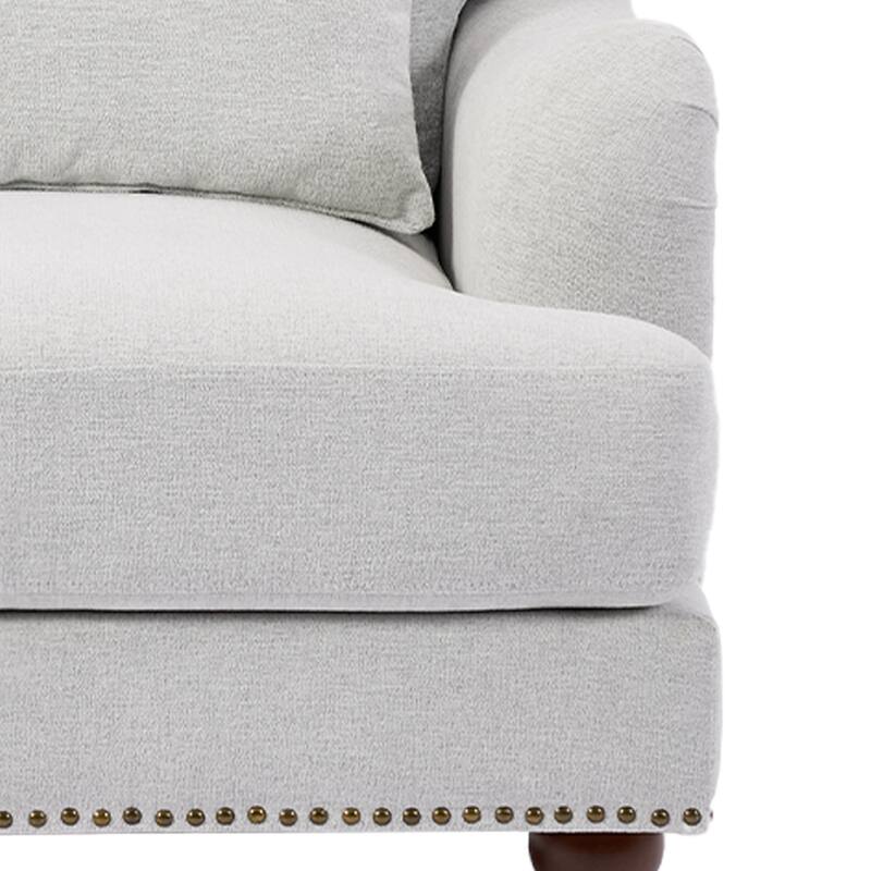 2 Piece Mid-Century Modern Oversized Accent Armchair Upholstered Chair