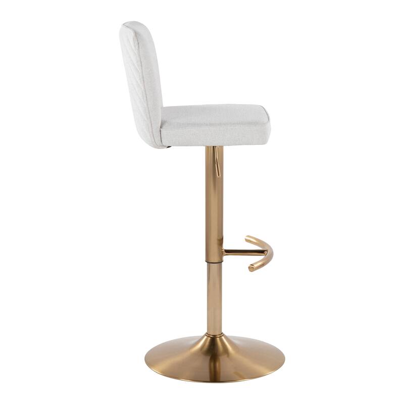 Porch & Den Holden Adjustable Bar Stool with Rounded T Footrest (Set of 2)
