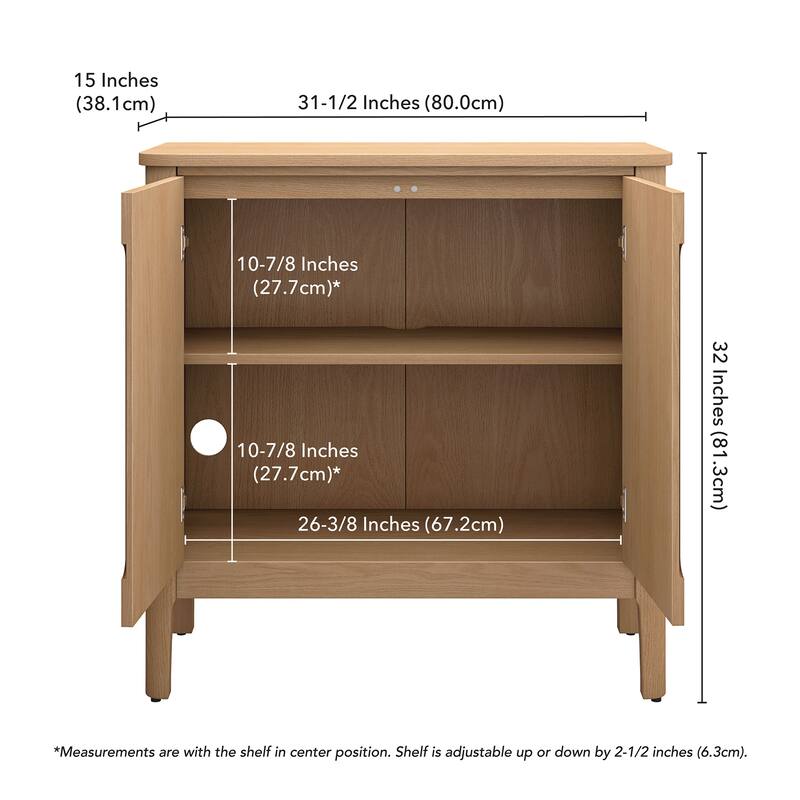 Manchester 32" Rectangular Solid Wood Accent Cabinet - 32" Wide