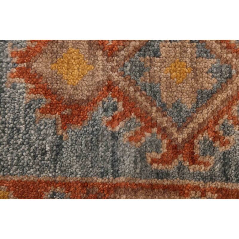 ECARPETGALLERY Hand-knotted Jules Serapi Dark Blue Wool Rug - 7'11 x 9'9