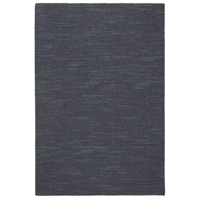 SAFAVIEH Handmade Kilim Eilen New Zealand Wool Rug - 6' Square - Dark Grey
