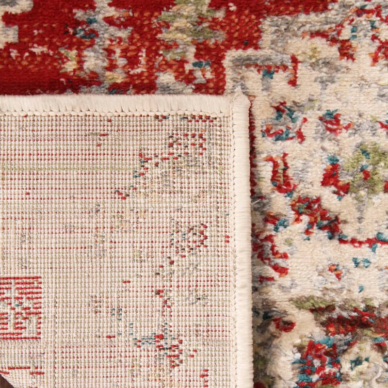 Vintage Distressed Medallion Indoor Area Rug or Runner by Superior