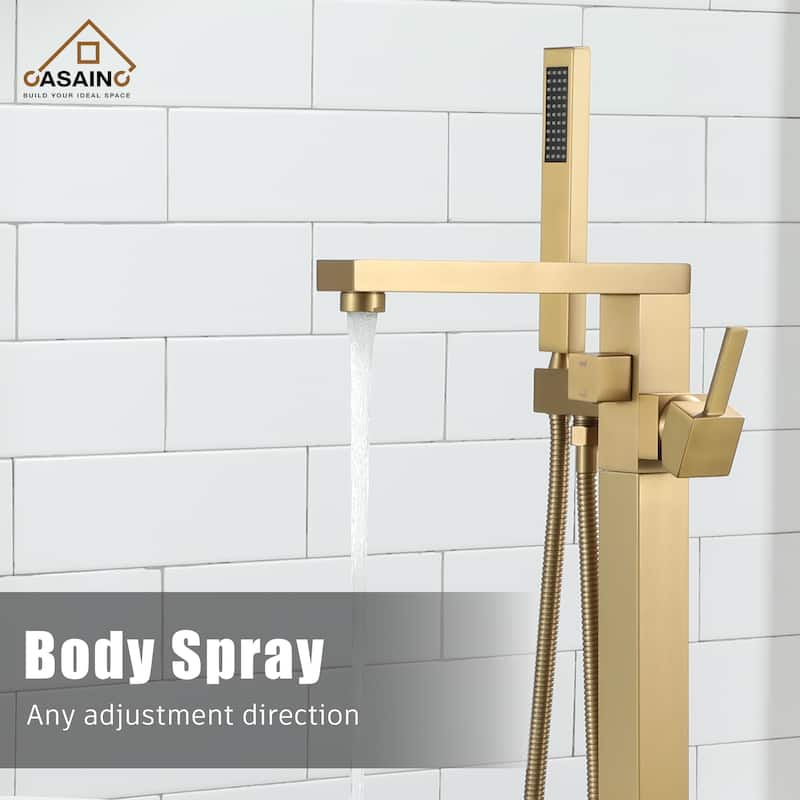 CASAINC Freestanding Single Handle Bathtub Faucet with CUPC Certification