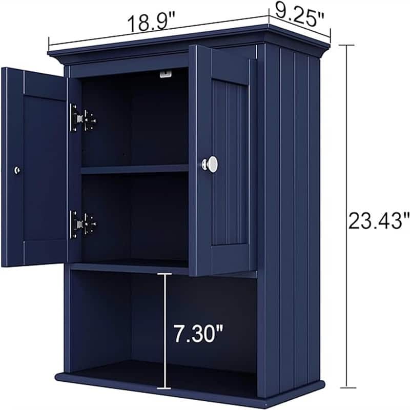 Bathroom Medicine Cabinet - 9.25"D x 18.9"W x 23.43"H