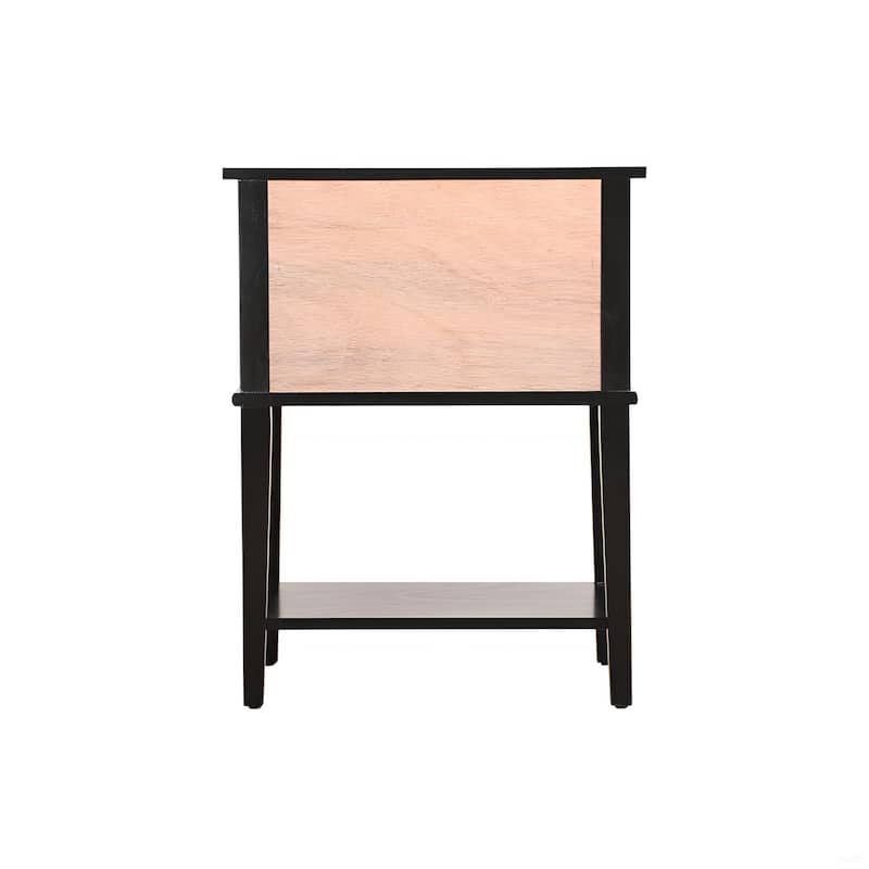 GDF Studio - Nova Sleek Modern Particle Board Nightstand with Open Shelf