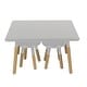 preview thumbnail 4 of 6, Kids Gray Wood Table and Stool Set