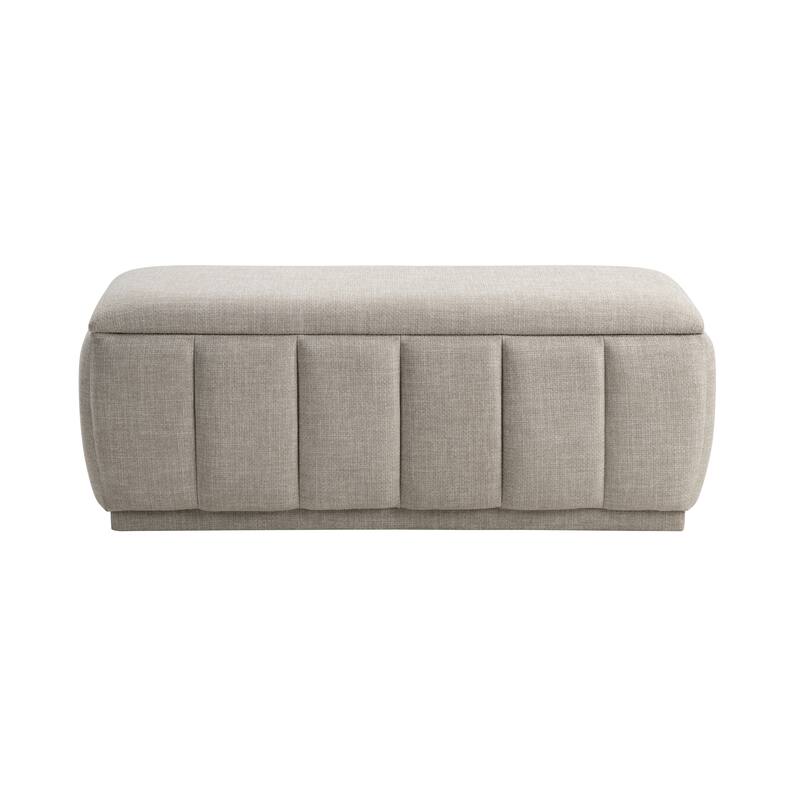 Odessa 47" Textured Lift Top Storage Bench - Foam Cushioned Seat