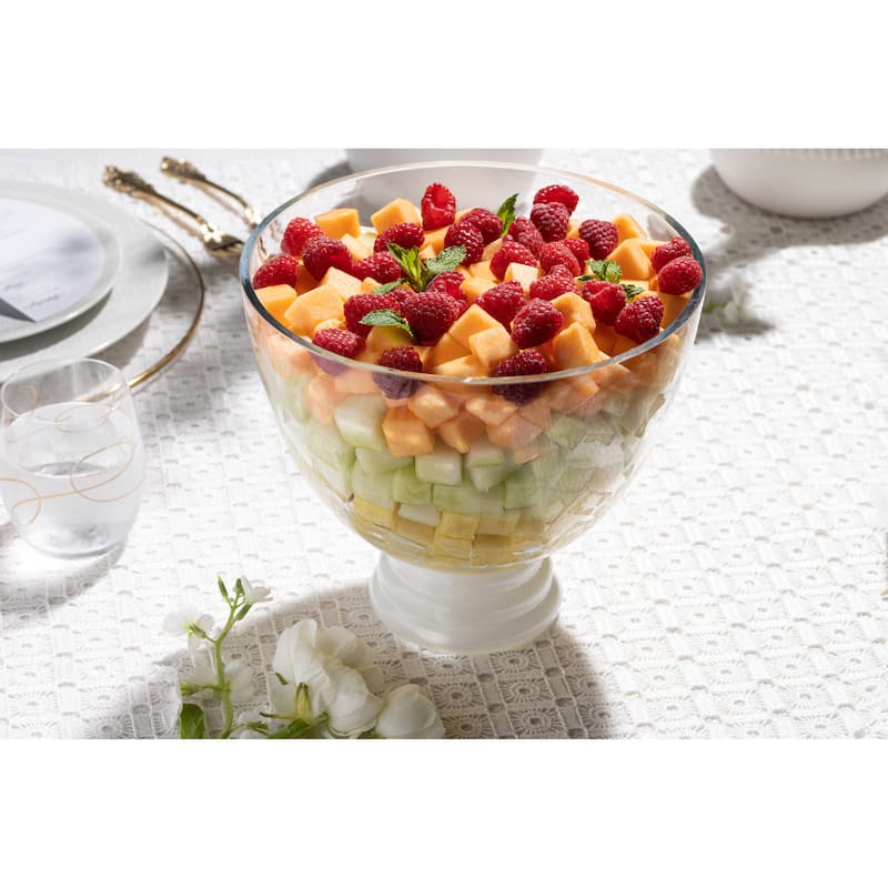 Majestic Gifts Inc. European Glass Bowl w/ White Base