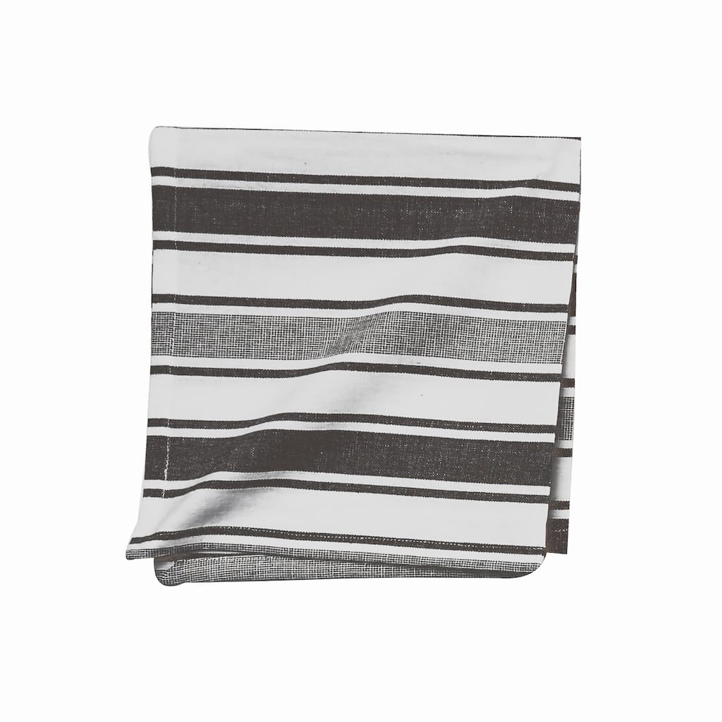 Chandler Stripe Onyx Napkin Set of 6