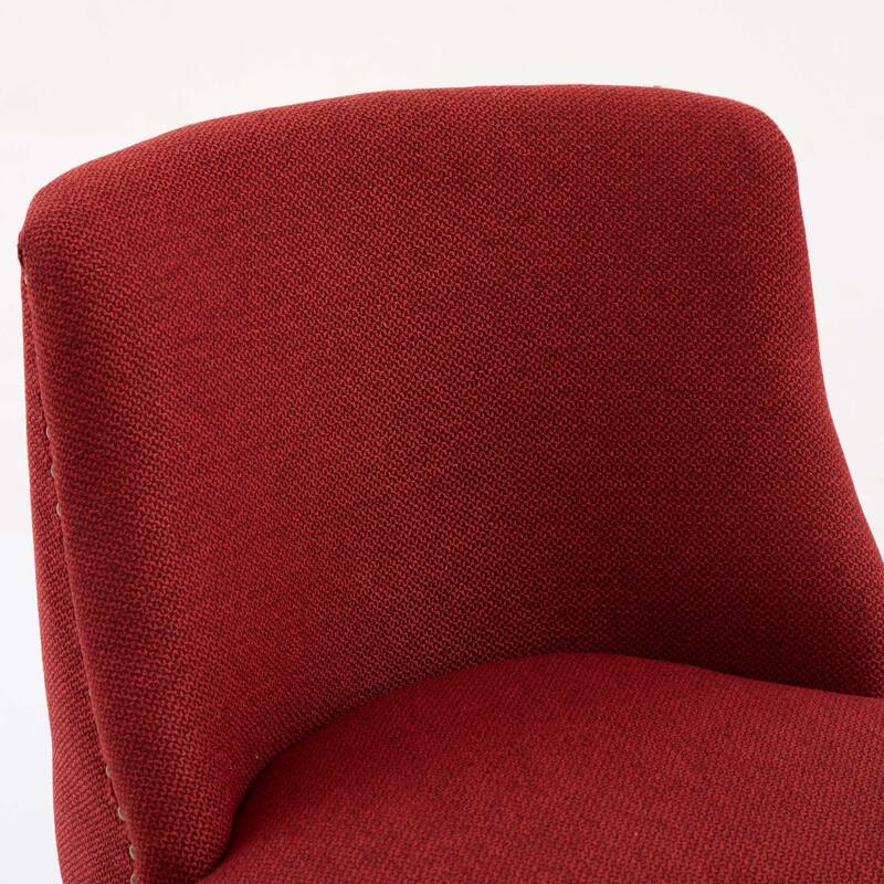 GDF Studio - Meryn Upholstered 26-Inch Counter Height Swivel Bar Stools with Curved Back (Set of 2)