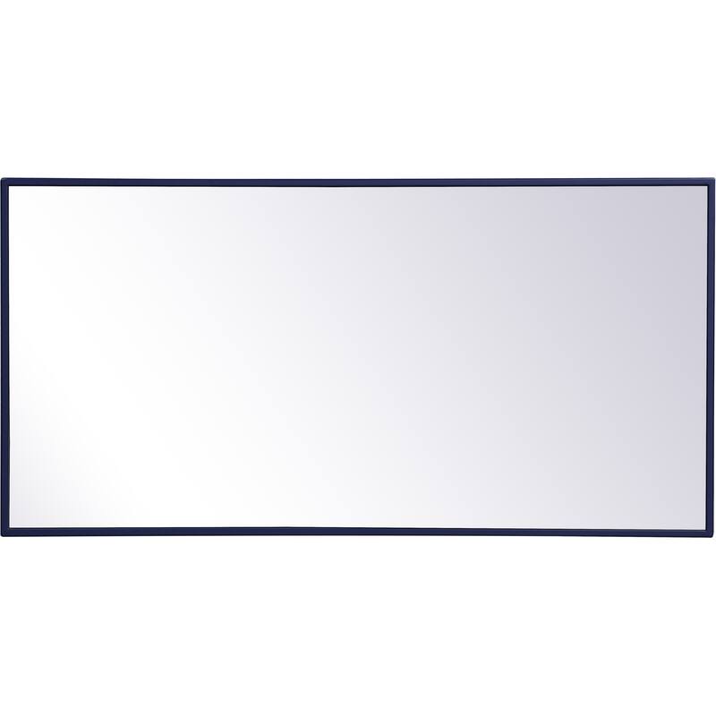 Elegant Lighting Eternity 18" x 36" Rectangular Beveled Metal Framed