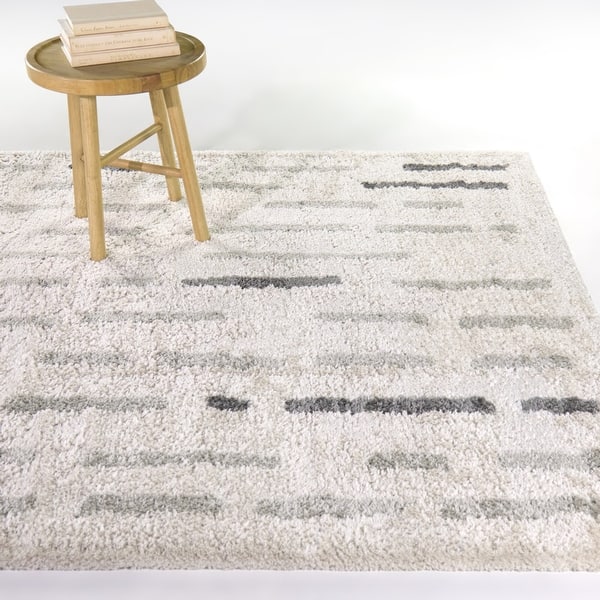slide 2 of 5, Herbert Modern Checkered Area Rug 5'3" x 7' - Brown