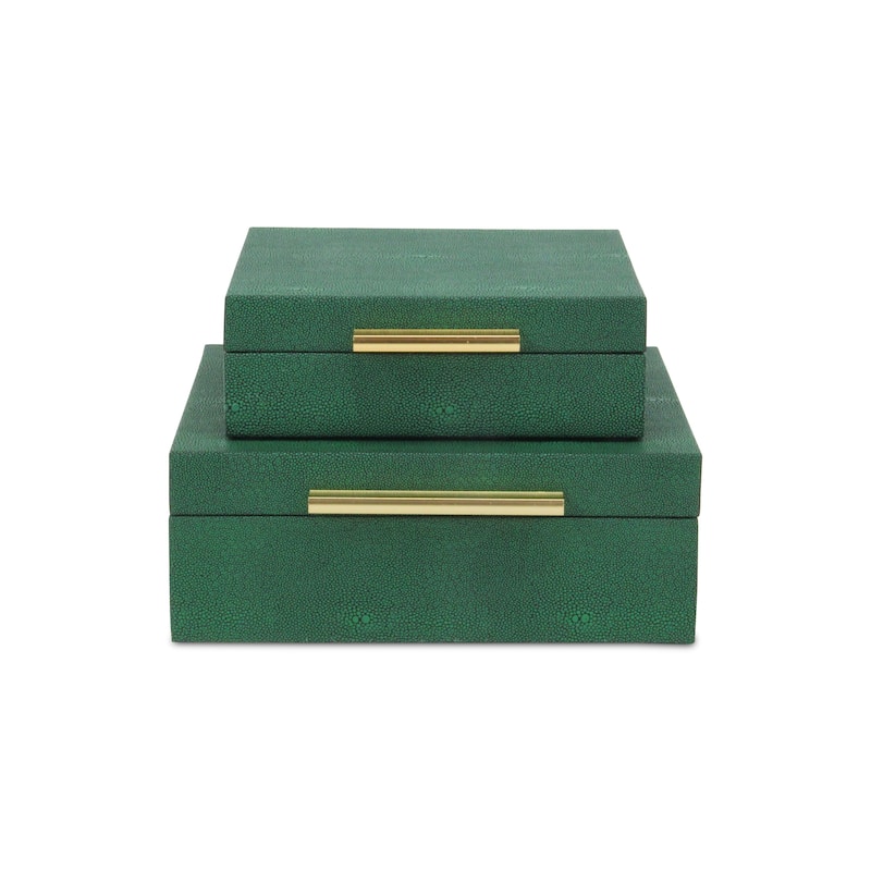 Lusan Black Vinyl Decorative Box Set