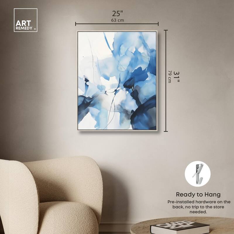 Fleur Bleue II Canvas by Art Remedy