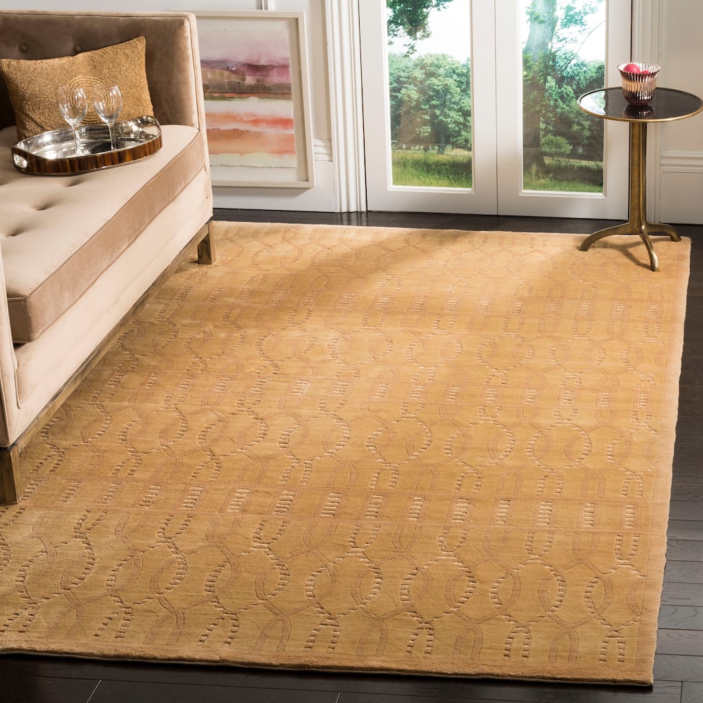 SAFAVIEH Couture Hand-knotted Tibetan Pina Modern Wool Rug