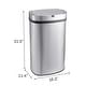 preview thumbnail 10 of 12, Innovaze 18 Gallon Stainless Steel Motion Sensor Trash Can for Kitchen