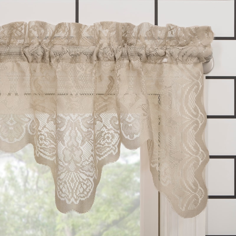 No. 918 Alison Sheer Lace Kitchen Curtain Valance