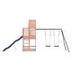 preview thumbnail 13 of 16, vidaXL Swing Set Outdoor Backyard Wooden Playground Equipment for Kids Age 3-8