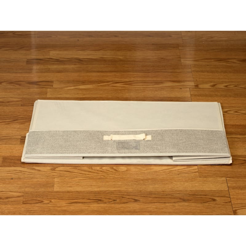 Simplify Under the Bed Storage Box in Faux Jute - L28x W16x H6