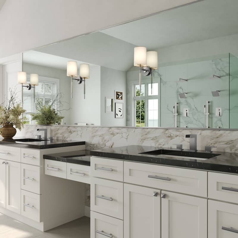 Widespread Bathroom Faucet Hot/Cold Water Deck Mounted Roman Tub
