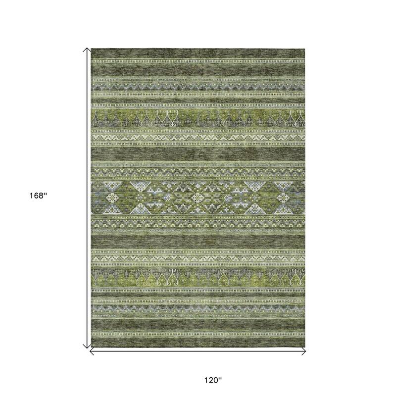 HomeRoots Southwestern Transitional Rectangle Outdoor Rug