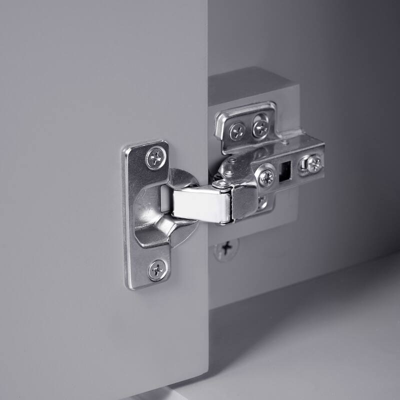 36" Gray Modern Bathroom Vanity with Ceramic Sink