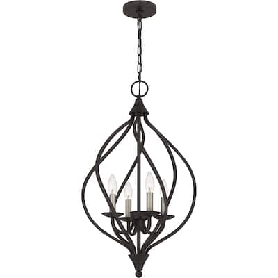 Dupont 4-Light Old Bronze Pendant - Old Bronze