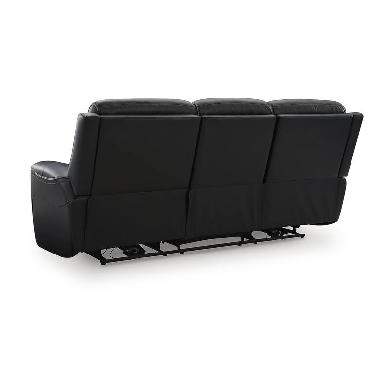 Signature Design by Ashley 5Z-Dreamlight Black Power Reclining Sofa - 88.5" W x 40" D x 42.5" H
