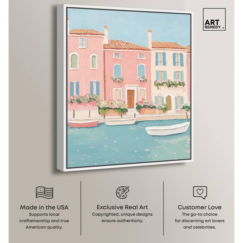 Adrift in Venice Canvas by Art Remedy