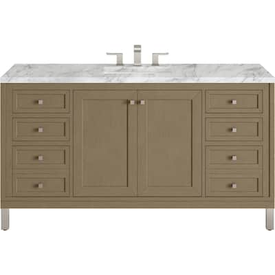 James Martin Vanities 503-V60S-3CAR Chicago 60" Free Standing Single
