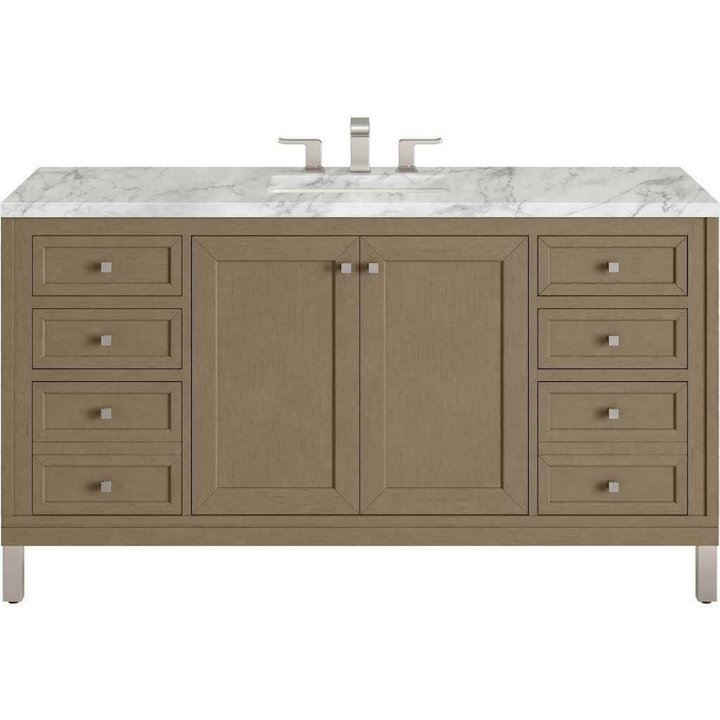 James Martin Vanities 503-V60S-3CAR Chicago 60" Free Standing Single