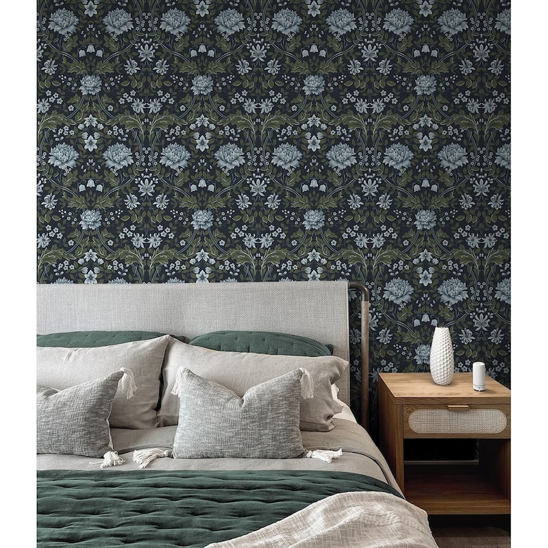 NextWall Honeysuckle Trail Peel and Stick Wallpaper