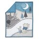 preview thumbnail 3 of 6, Lambs & Ivy Disney Baby Forever Pooh Blue/Gray 3-Piece Mini Crib Bedding Set