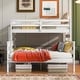 preview thumbnail 19 of 31, Detachable Design Wood Twin XL over Queen Bunk Bed with Ladder,Multifunctional Bunk Bed
