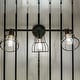 preview thumbnail 11 of 9, Clybourn 3-Light 23 in. W Oil Rubbed Bronze Bathroom Vanity Lighting Fixture, Adjustable Wire Cage Shade, LED Compatible Wall Lt
