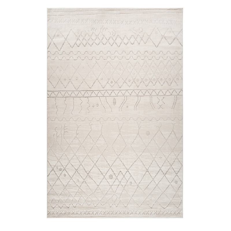 Bifo Distressed Abstract Modern Stain Resistant Durable Area Rug By HomeRoots