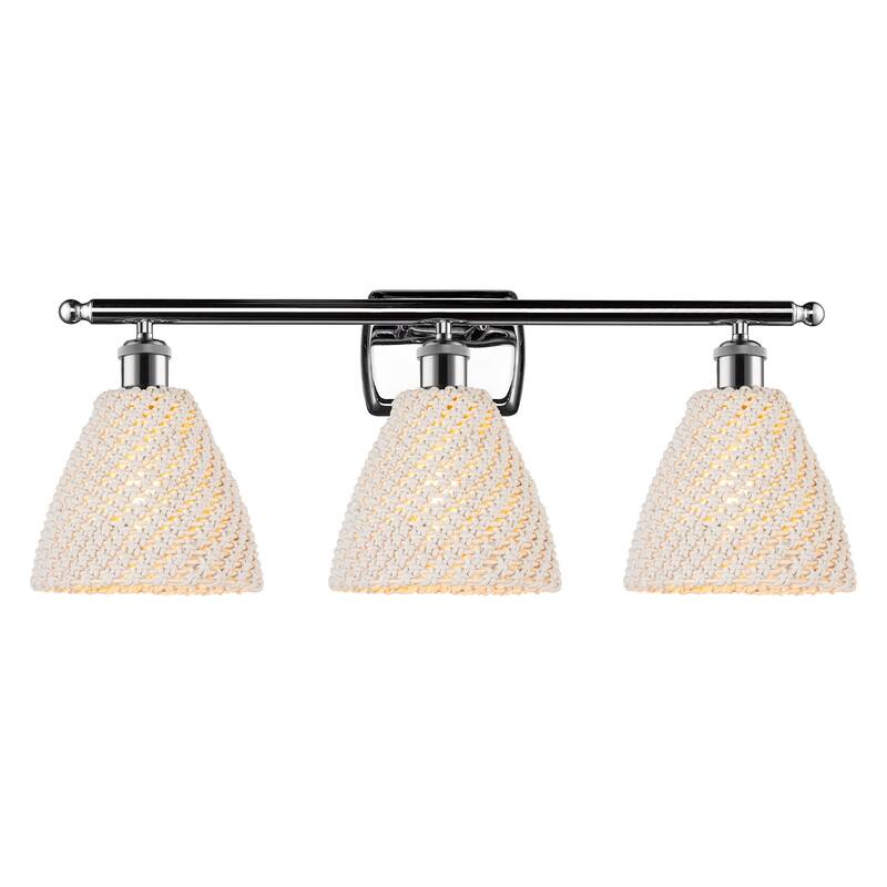 Innovations Lighting 516-3W-11-28 Bristol Natural Vanity Bristol - Polished Chrome / Natural