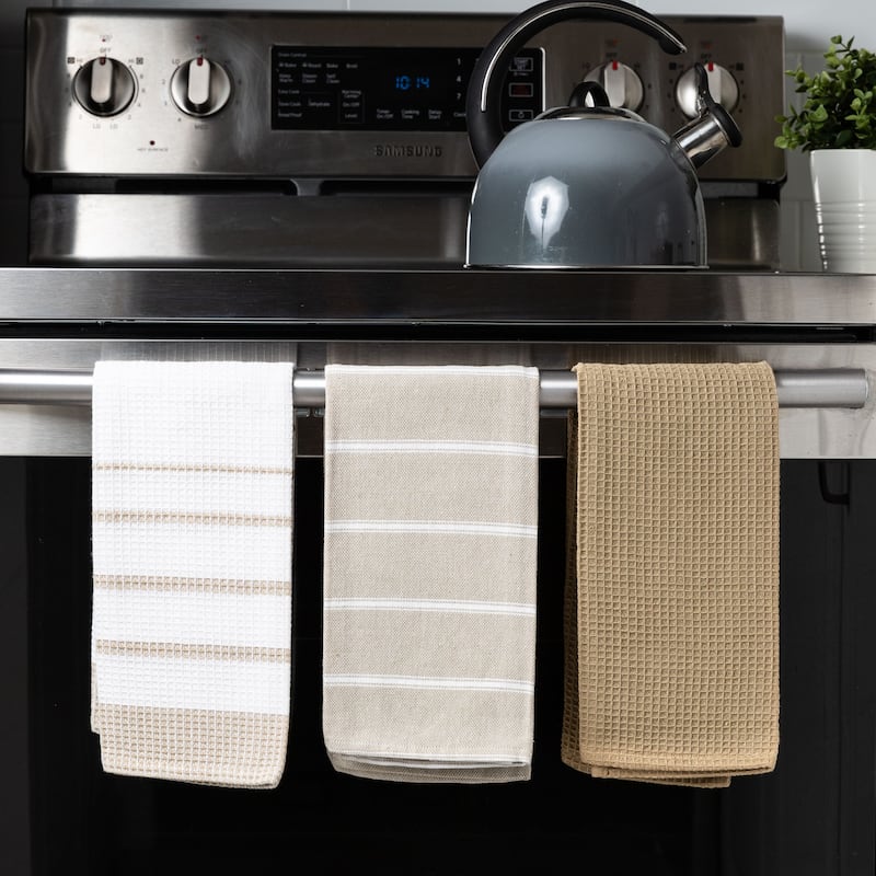 Fabstyles Fouta Cotton Set of 3 Kitchen Towel