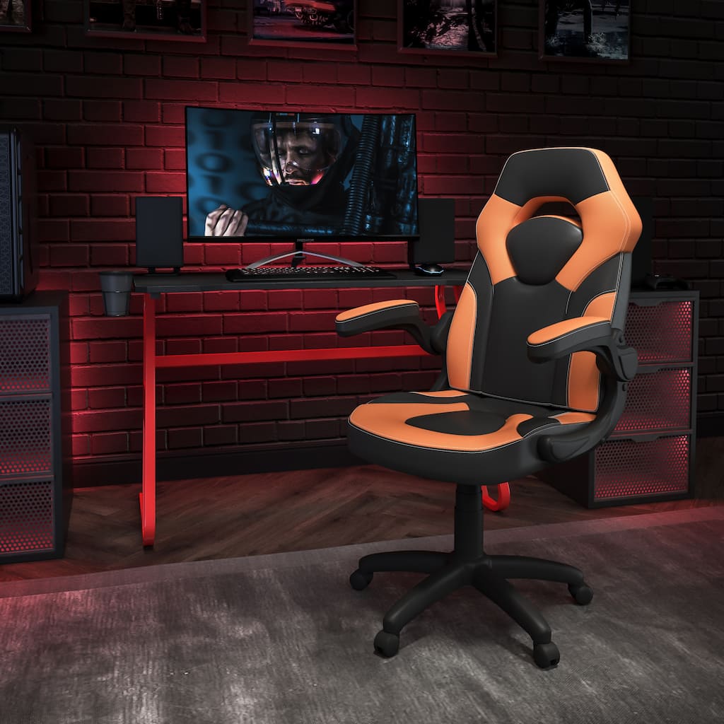 Gaming Desk and Chair Set with Cup Holder and Headphone Hook - Desk Bundle