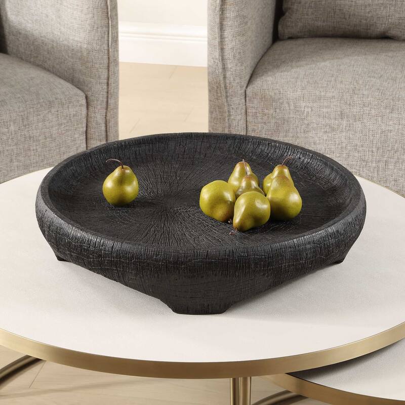 Uttermost Resonance Indoor-Outdoor Resin Bowl - 25.00" W x 5.50" H x 25.00" D