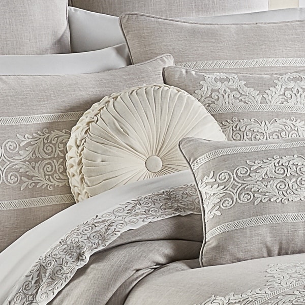 round white throw pillow