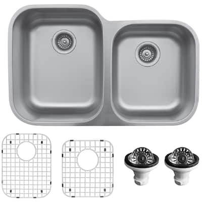 Karran USA U-6040R-PK1 U Series 31-1/2" Undermount Double Basin