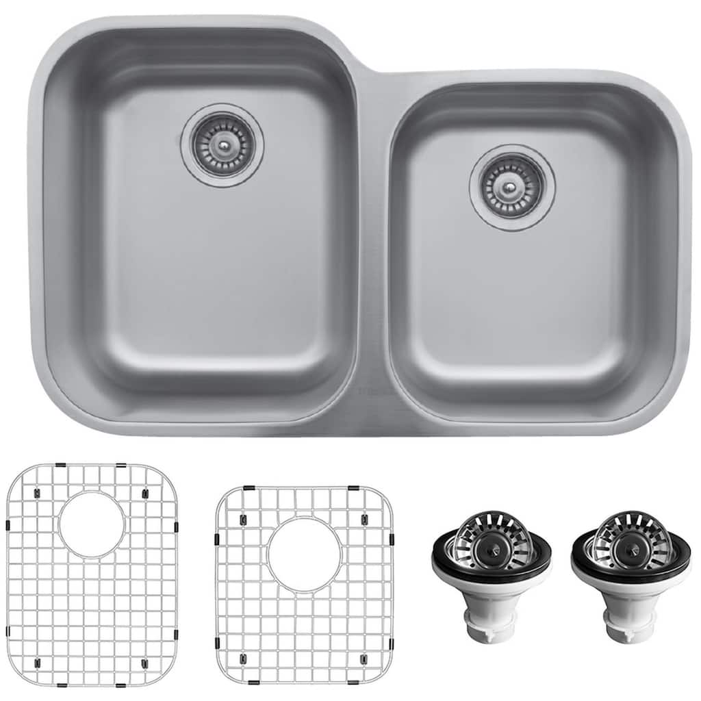 Karran USA U-6040R-PK1 U Series 31-1/2" Undermount Double Basin