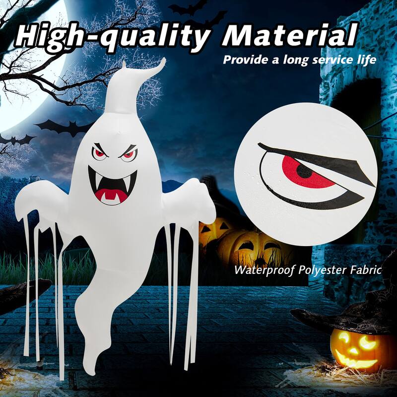 Costway 5 FT Tall Halloween Inflatable Hanging Ghost Blow-up Yard - See Details